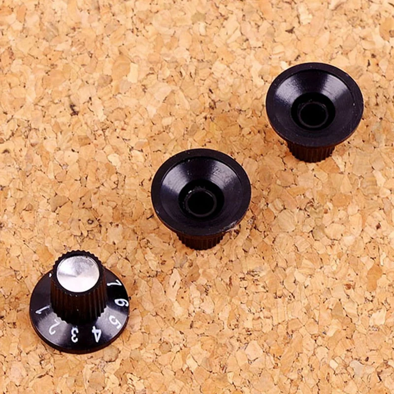 

Guitar Knob Black 18mm High and 23mm Diameter High Ankle Button, 3PCS