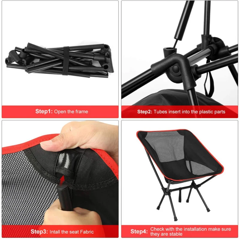 Outdoor Camping Chair Oxford Cloth Portable Folding Lengthen Camping Seat for Fishing Festival Picnic BBQ Beach Ultralight Chair enlarge