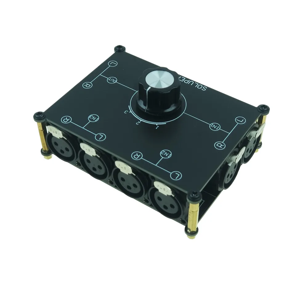 Селектор источников сигнала SOLUPEAK X31 3(1)-in-1(3)-Out XLR Балансирующий стерео аудио