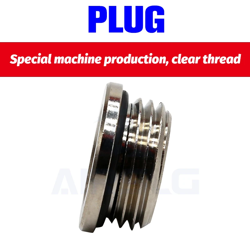 10 шт./лот медная Внутренняя шестигранная вилка фитинг с уплотнительным кольцом M5