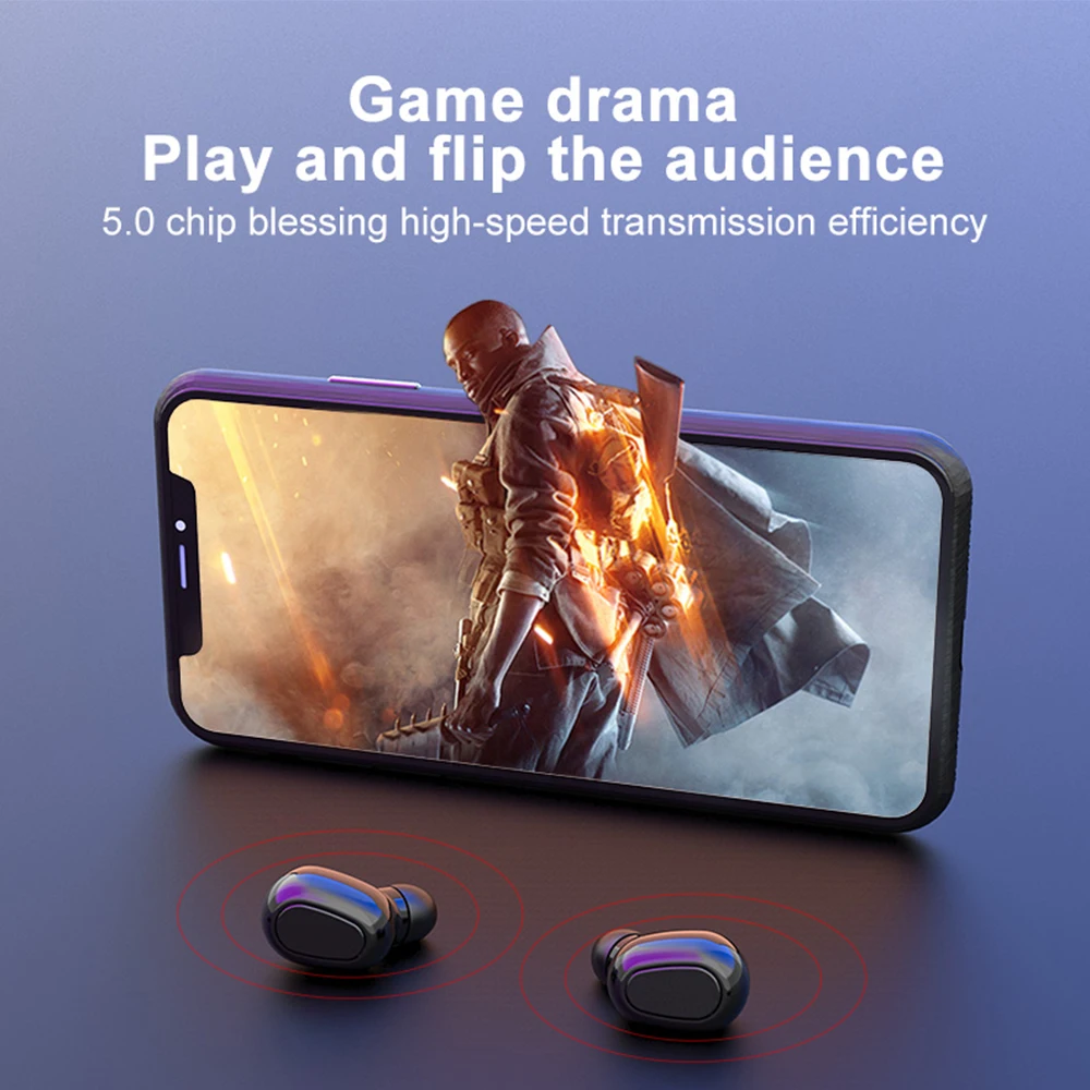 

L21TWS headset wireless bluetooth headset AI control gaming headset stereo subwoofer mobile phone microphone noise reduction