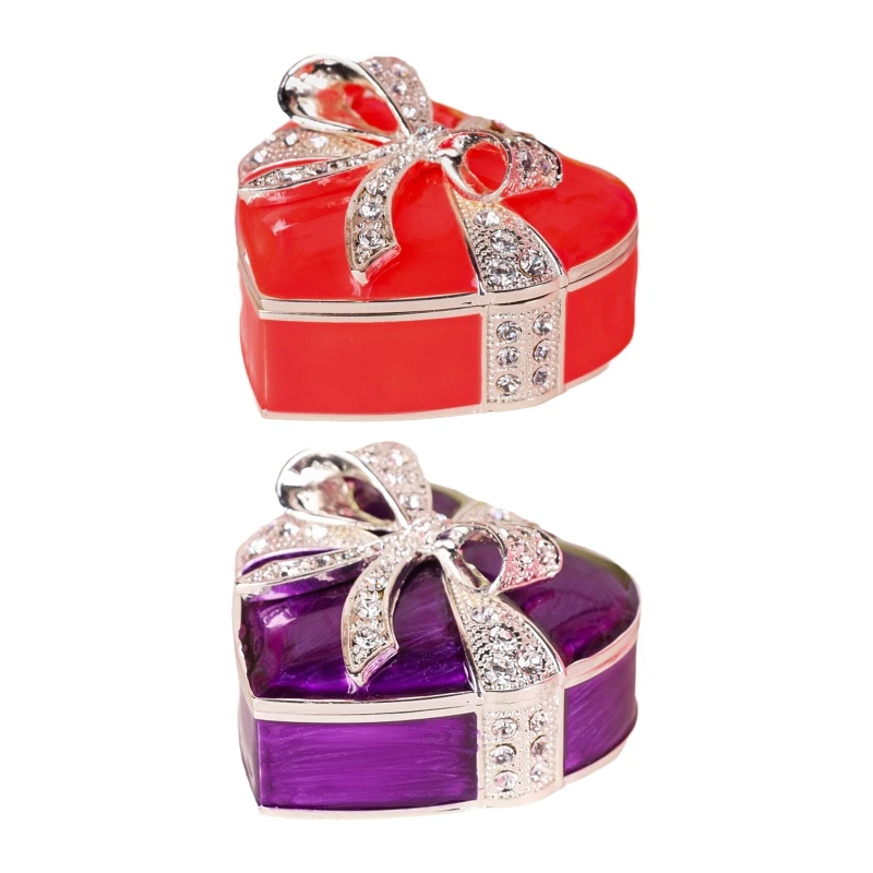 

Шкатулка для ювелирных изделий в форме сердца, органайзер для украшений, чехол для сокровищ 101A