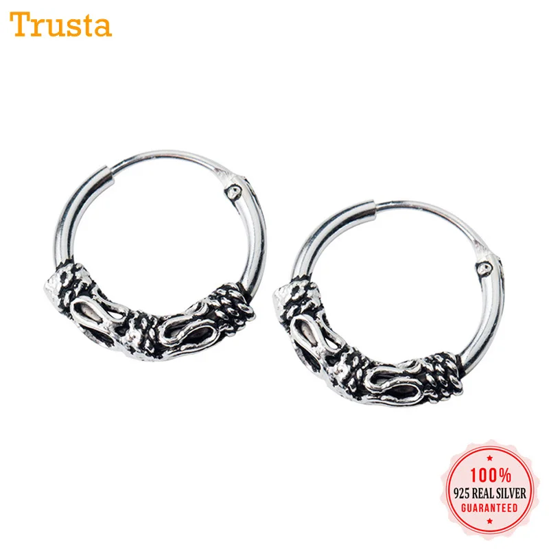 Trustdavis Мода 100% 925 Твердые стерлингового серебра в виде колец геометрической формы