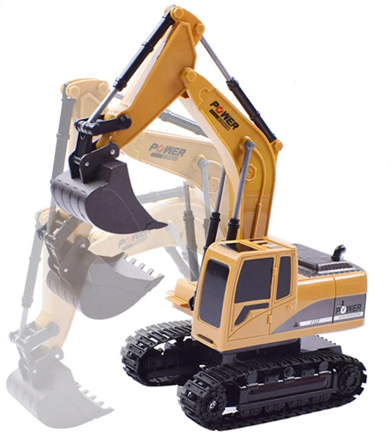 Радиоуправляемый экскаватор игрушка с дистанционным управлением инженерное