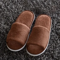 coral velvet slippers non disposable home hospitality classic skin friendly flip flop korean simple style indoor slippers