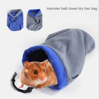 New Style Hamster Bath Towel Bag Small Pet Dry Hair Absorbent Towel Kangaroo Supplies Squirrel Ferret Pet Cleaning Supplies