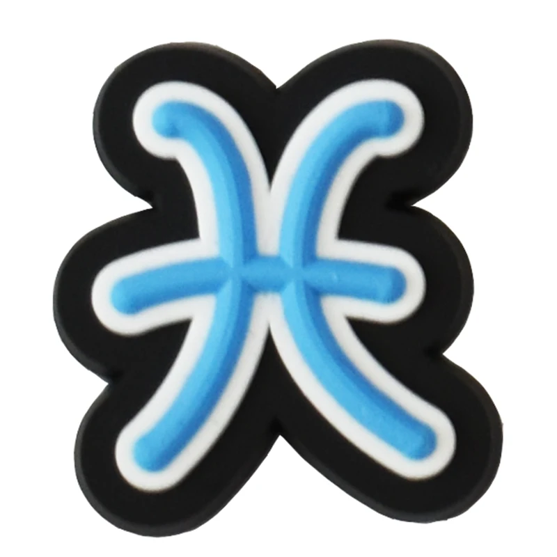 

10 pcs 12 Signs Constellation Fashion Classic Mule Clogs Sandal Ornaments Party Gifts Wristbands Buttons