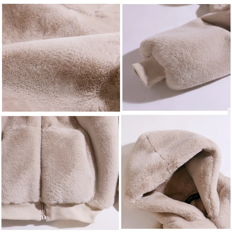 

New Winter Sheep Shears Coat Women Korean Long Faux Fur Jacket Female Casual Loose Plus Size Particles Lamb Overcoat Ladies H874