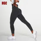 Бесшовные Леггинсы HGC для спорта, фитнеса, с высокой талией, эластичные женские штаны для йоги, подтягивающие бедра, устойчивые к приседаниям, тренажерные лосины, Капри для тренировок