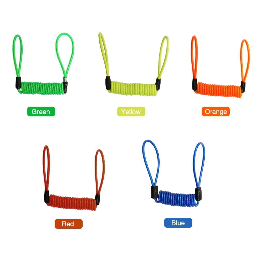 Alconstar - Motorcycle Spring Cable Lock Anti-Theft Rope Alarm Disc Bicycle Security Reminder Theft Protection | Автомобили и