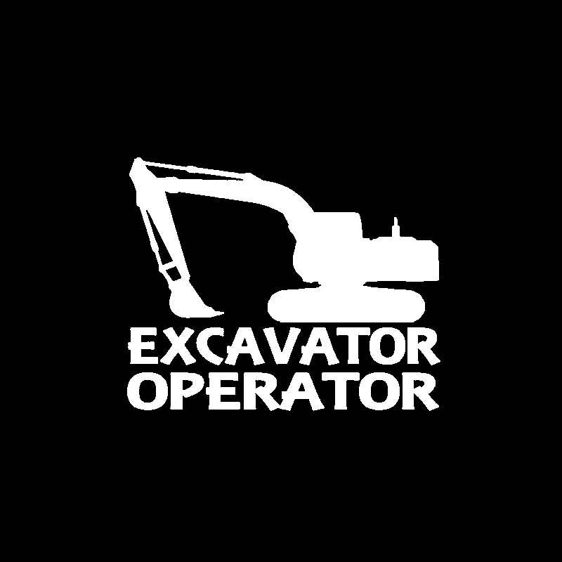 

Excavator Operator Suv Car Window Decal Funny for Car Window Motorcycle Bodywork Car Decorative Interior KK15*12cm