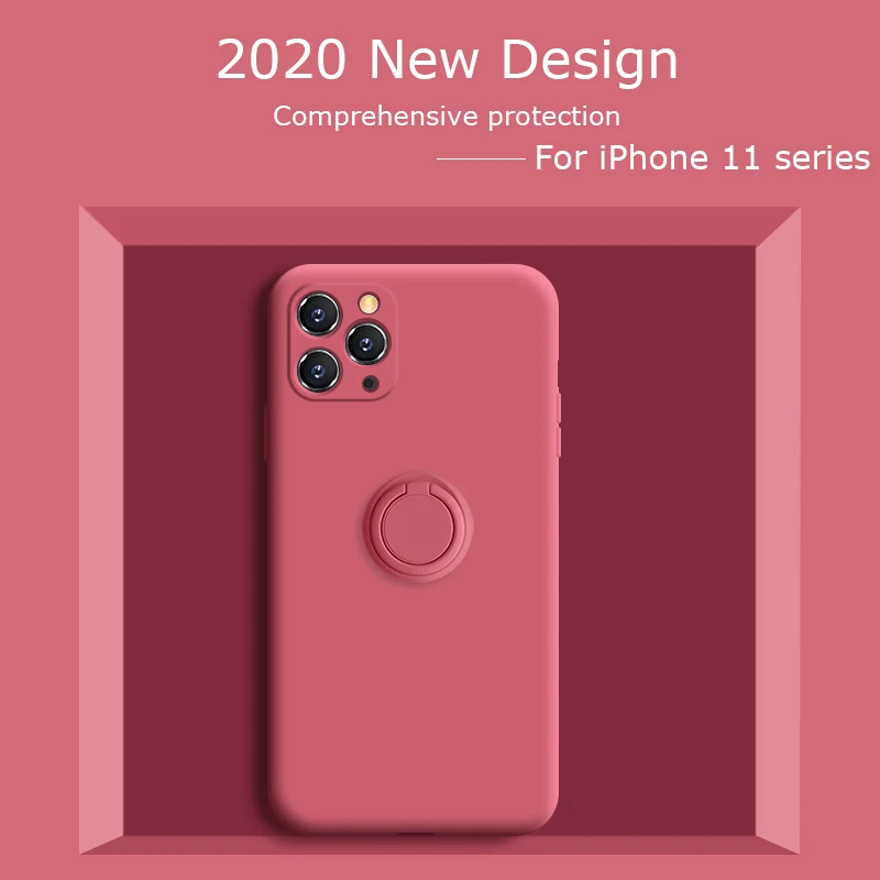 Жидкий силиконовый чехол для iPhone 11 Pro Max с полной защитой XS MAX камерой X XR 7 8 PLUS |