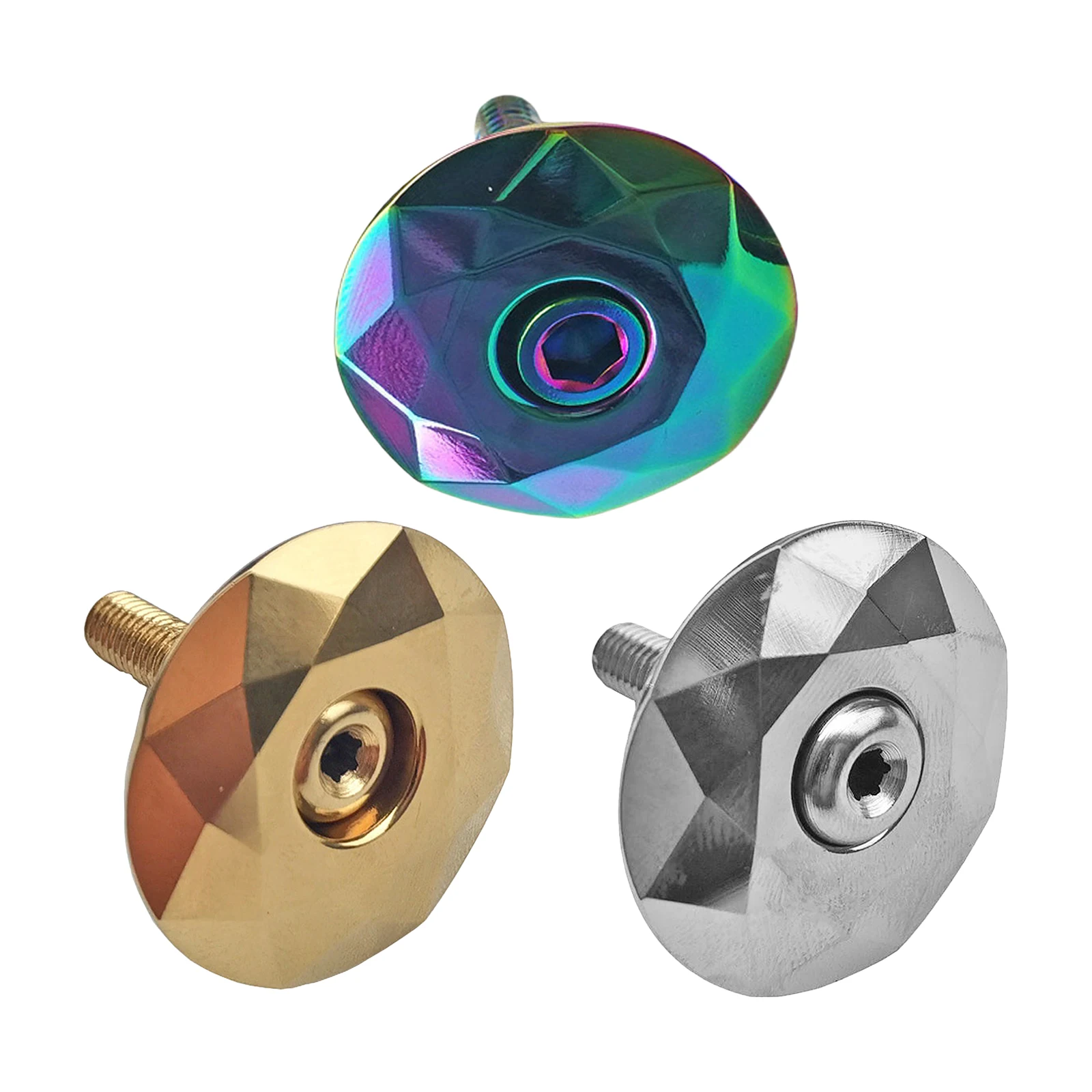 

Bike Top Cap 1-1/8" Titanium Alloy For MTB/Road Bicycle Headset Stem Cover