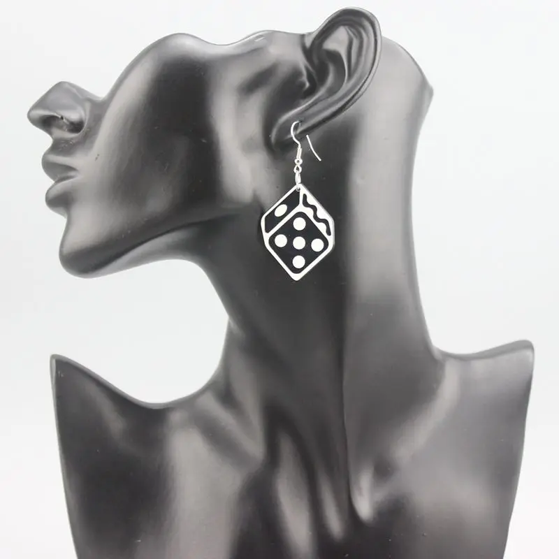 Женские Висячие серьги в стиле хип хоп акриловые геометрические украшения виде