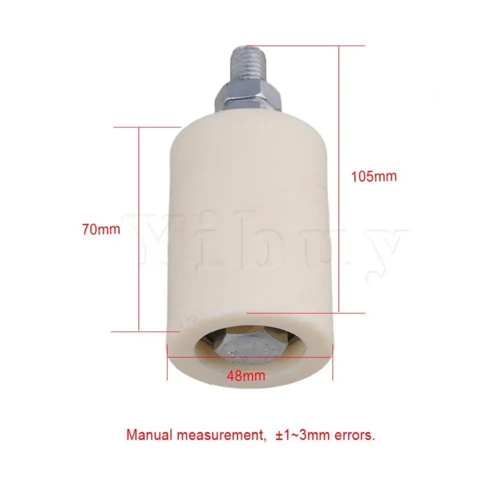 

Flat 48mm Dia 70mm Height PP Guiding Wheel with 6201ZZ Bearing Insert