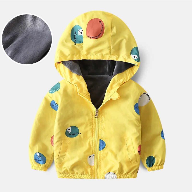 Детская одежда для маленьких мальчиков и девочек осенне зимняя модная Вельветовая ветровка на молнии с