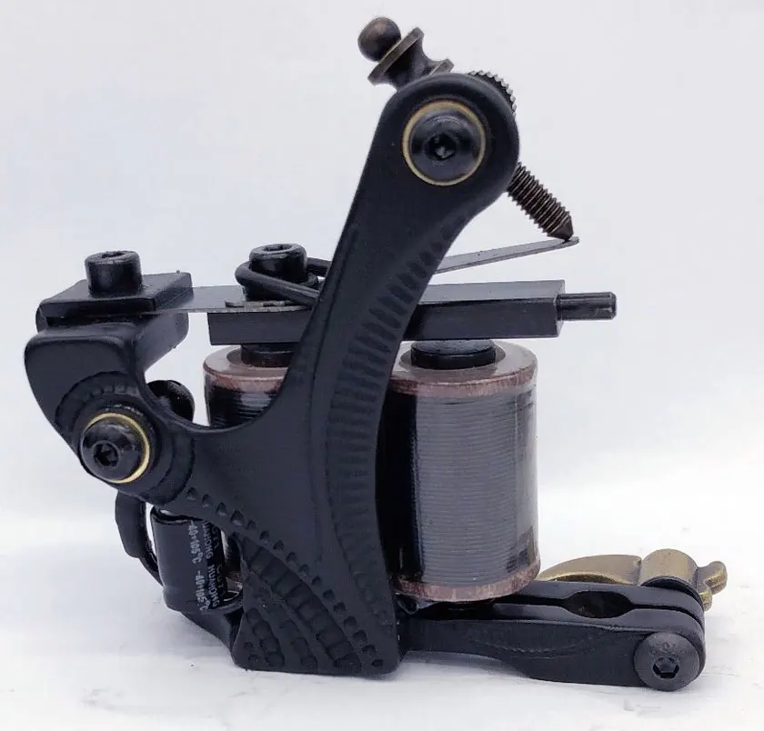 

New Precise Cast-iron Coils Tattoo Machine 10 Warp Coils Handmade Tattoo Guns Machine For Liner Shader Free Shipping TM-1220