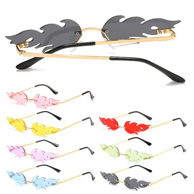 Солнцезащитные очки без оправы UV400 для мужчин и женщин роскошные модные