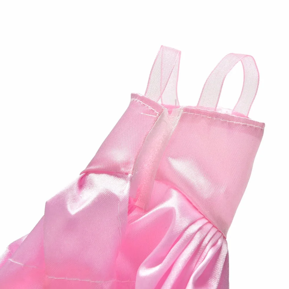

Fashion Pink 4 Layer Gown Lace Dress For Doll Princess Dress Pink Girl Doll Dress Toy 25cm/9.84