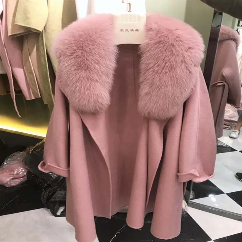 2020 Зимняя Толстая куртка для женщин с натуральным лисьим меховым воротником