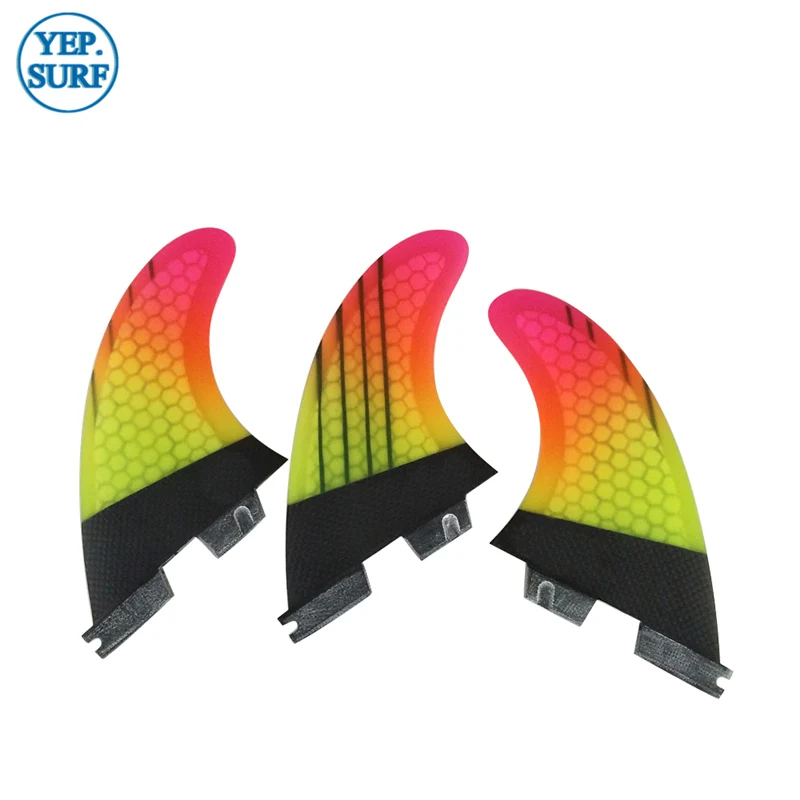 Fis Double Tabs2 плавник с Сотами Carbon Tri-Set Fin TabsII M/L для серфинга высококачественные