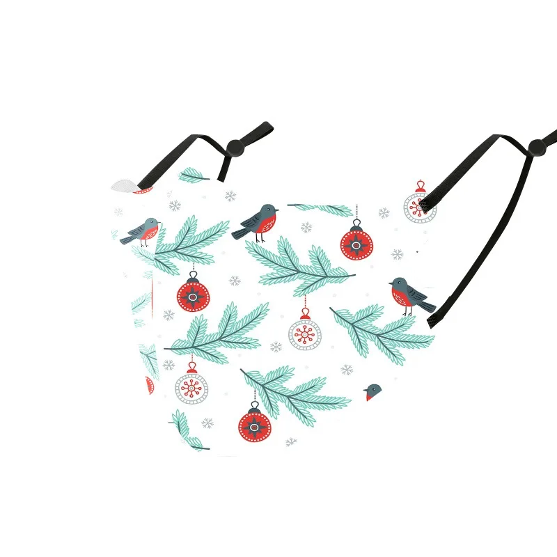 

1 шт., маска для лица с рождественским принтом