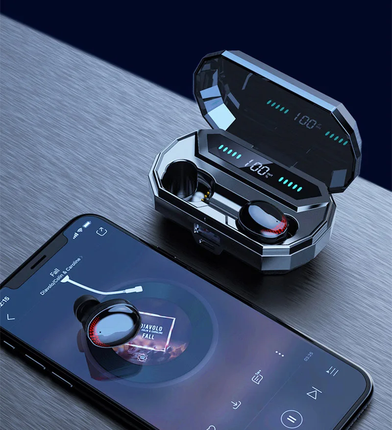 【Новейшая модель 】 беспроводные наушники Bluetooth HD стерео звук истинные