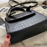 2020 New Crocodile Print Womens Shoulder Bag PU Leather Crossbody Lady bag Fashion Square Handbag
