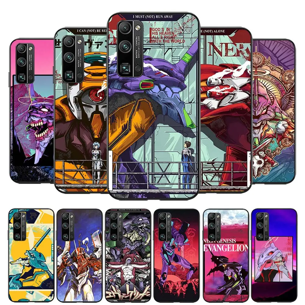 

Japanese Cartoon Anime for Huawei Honor 50 30 20 10 V30 V20 X10 10X Lite Pro 5G TPU Silicone Soft Black Phone Case Cover