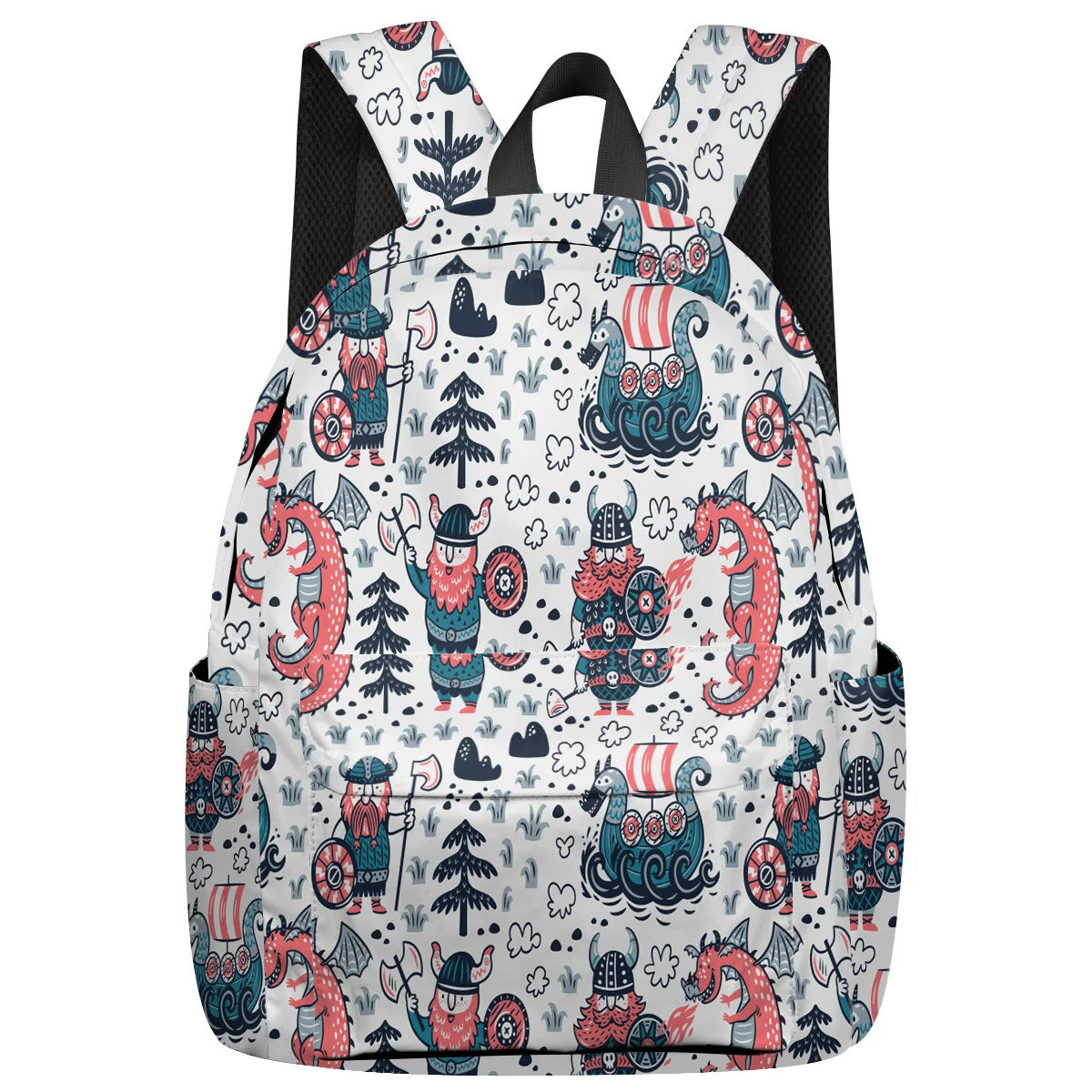 Рюкзак с принтом дракона из мультфильма Викинг для женщин рюкзаки путешествий