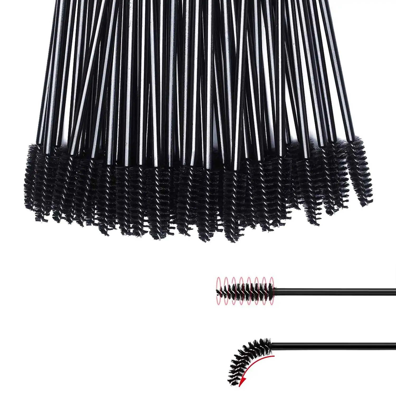 

Disposable Eyelash Extension 50Pcs Eyebrow brush Mascara Wand Applicator Spoolers Eye Lashes Cosmetic Brushes Set makeup tools