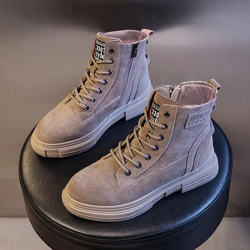

Increase Snow Boots Women 2021 Winter New High Top Thicken Plus Velvet Warm Cotton Shoes Female Platform Non-slip Casual Sneaker