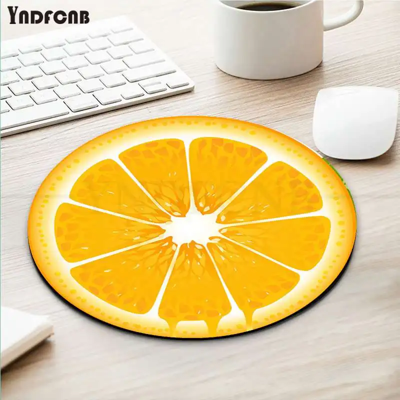 

YNDFCNB Summer fruit Watermelon orange lemon Kiwi Soft Rubber Professional Game Mouse Pad Anti-Slip Laptop Mice Pad Mat Mousepad