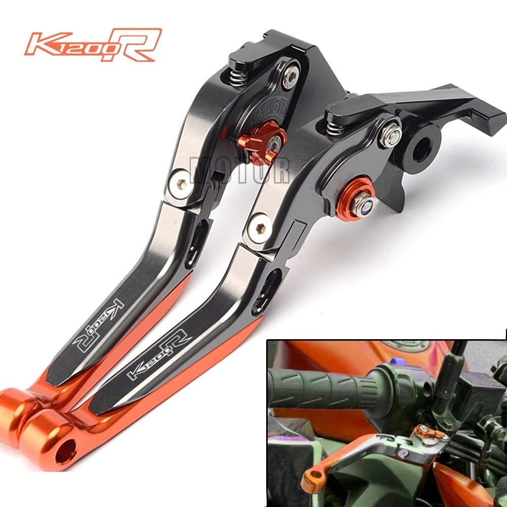 Для BMW K1200R K 1200 R 2005 2006 2007 2008 с логотипом аксессуары для мотоциклов cnc Регулируемые