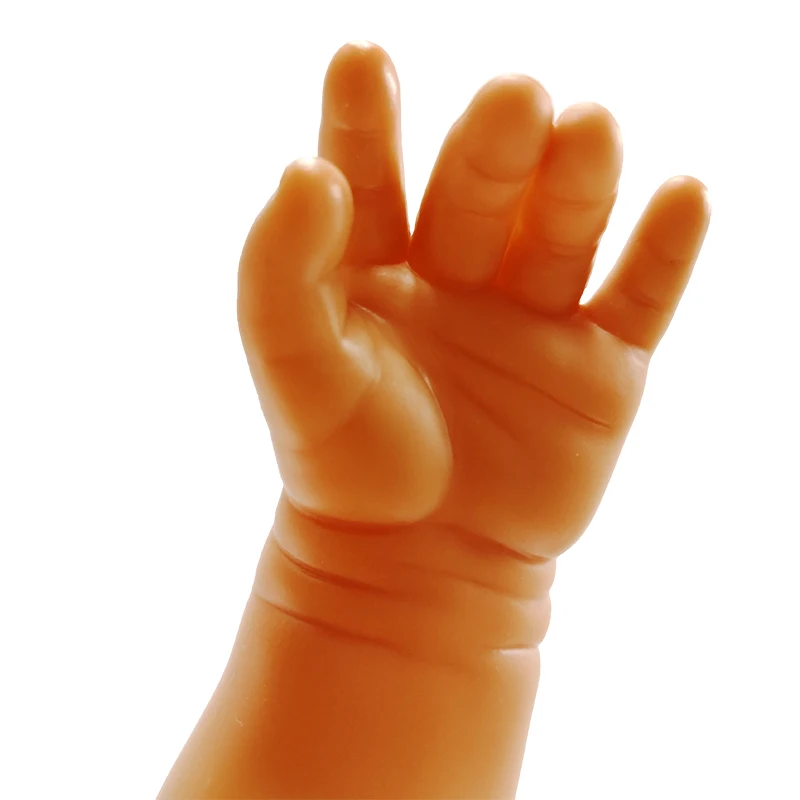 

43cm Baby Reborn Dolls Bebe Unpainted Kit 17Inch Vinyl Doll Body Articulated Soft Dolls For Girls Dress Up Blue Coat Clothes
