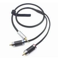 2 5mm balanced to rca balanced headphone audio headphone adapter 8 core silver plated cable 2 5mm to 2 rca 60cm