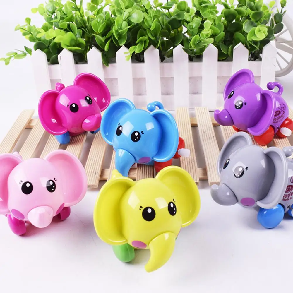 Милый мультяшный Слон забавная заводная развивающая детская Весенняя игрушка| |