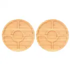 5 ячеек, деревянная круглая форма, фрукты, фотоорехи, держатель для напитков, тарелка для хранения