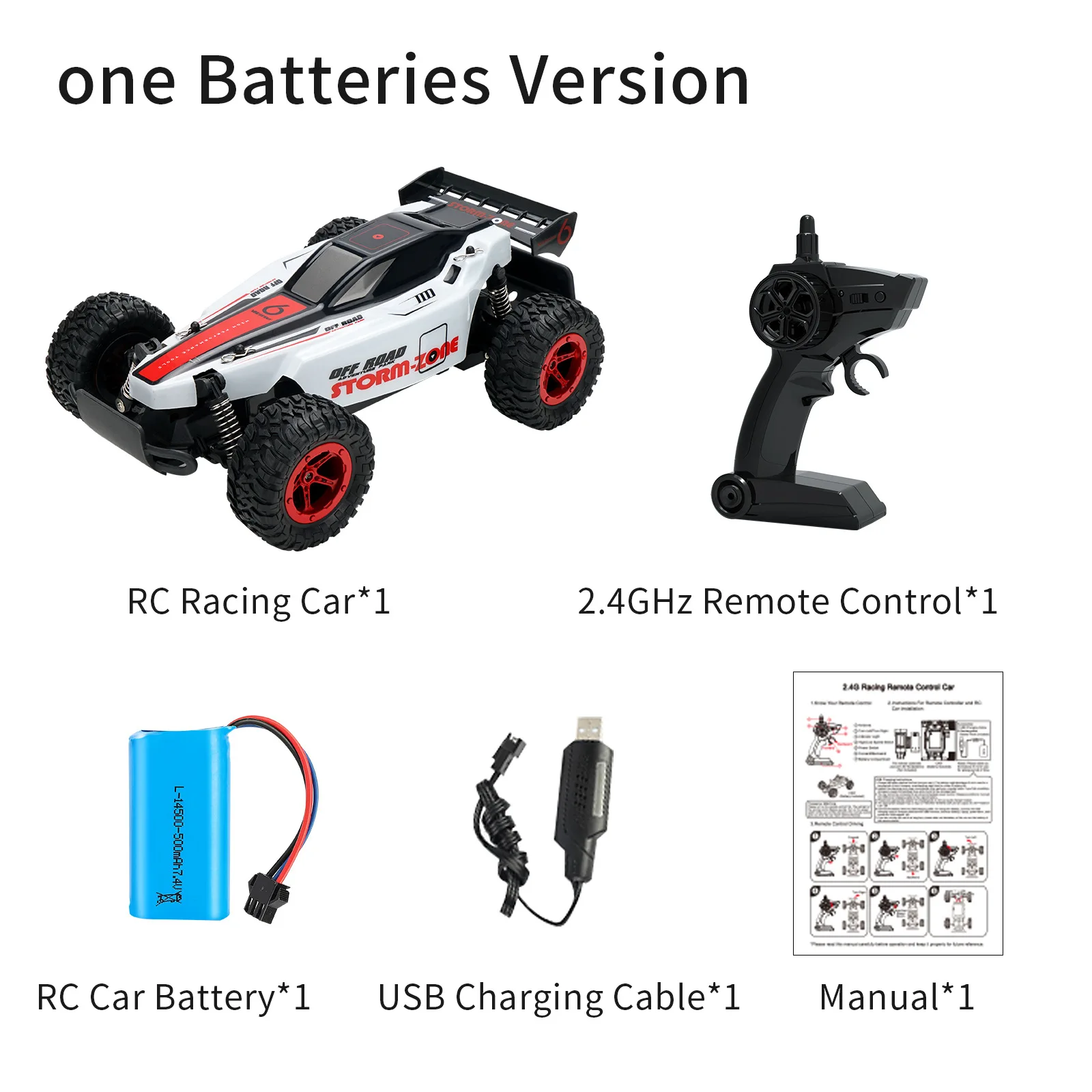 

1:14 RC Car High-speed Off-road Climbing and Fall Resistant Children's 4WD Remote Control Toy Car