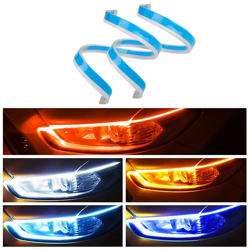 2 шт. Новинка Автомобильные светодиодные дневные ходовые огни Габаритные ультра