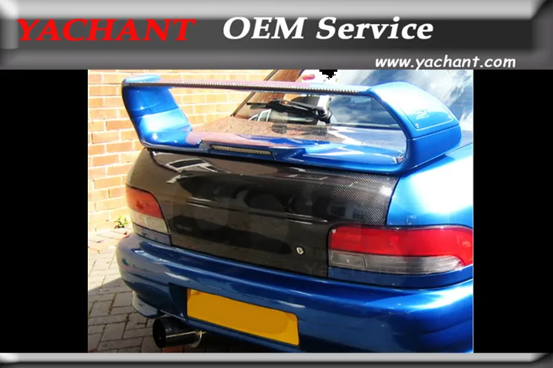 

Стайлинг автомобиля, крышка багажника из углеродного волокна, закрылки багажника, подходит для 1993-2001 Impreza WRX STI GC8, стильная Задняя Крышка баг...