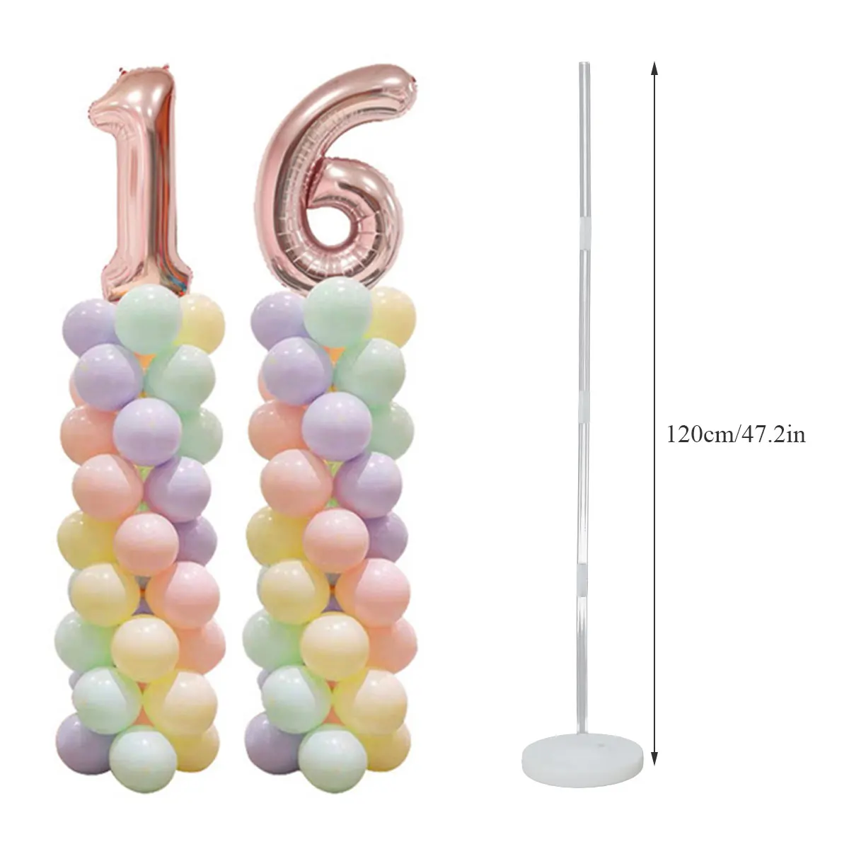 Набор для воздушных шаров 2 комплекта регулируемая стойка 47 дюйма | Дом и сад