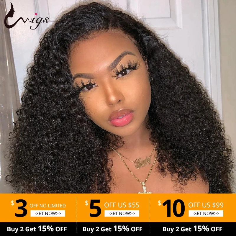 Парики из натуральных волос на кружевной основе Jerry Curl для черных женщин