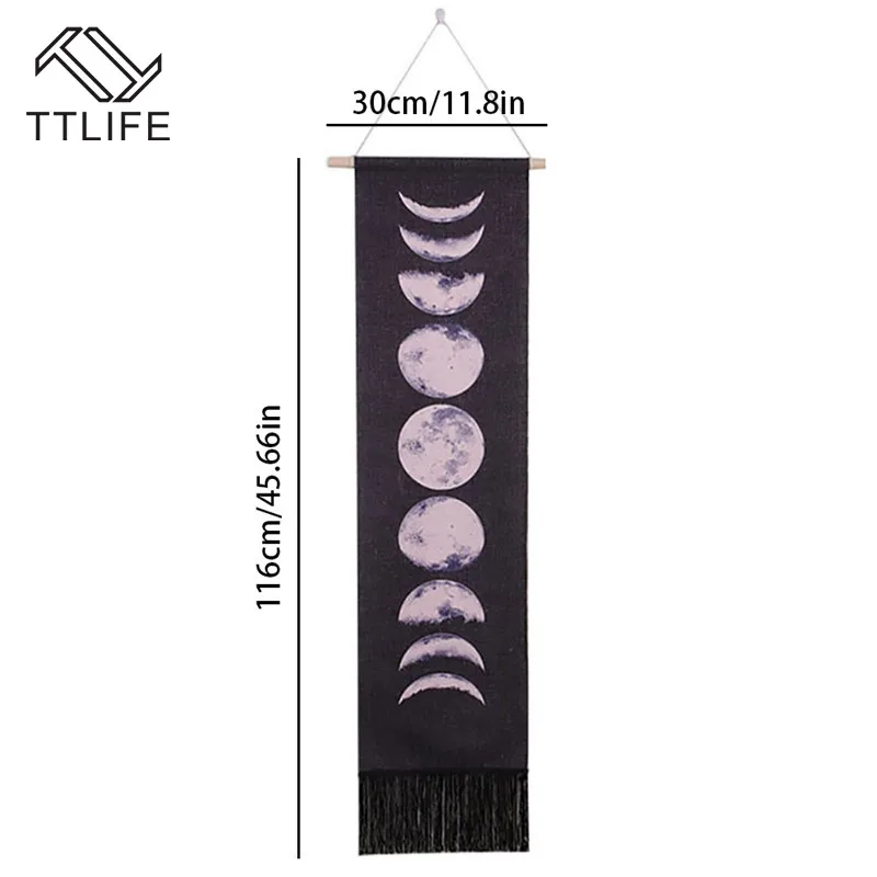 Best Selling 2019 Products Home Decor Tapestry Hanging Tapestries Nine Phases The Full Growth Moon Cycle Support Dropshipping | Дом и сад
