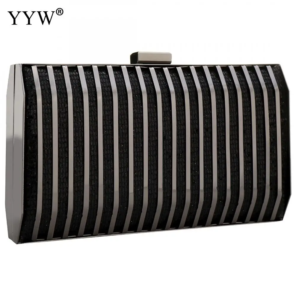 Gold Crossbody Bag For Women Fashion Evening Party Clutch Bags Over Shoulder Purse Bolsa Feminina Zinc Alloy Sequin Clutch