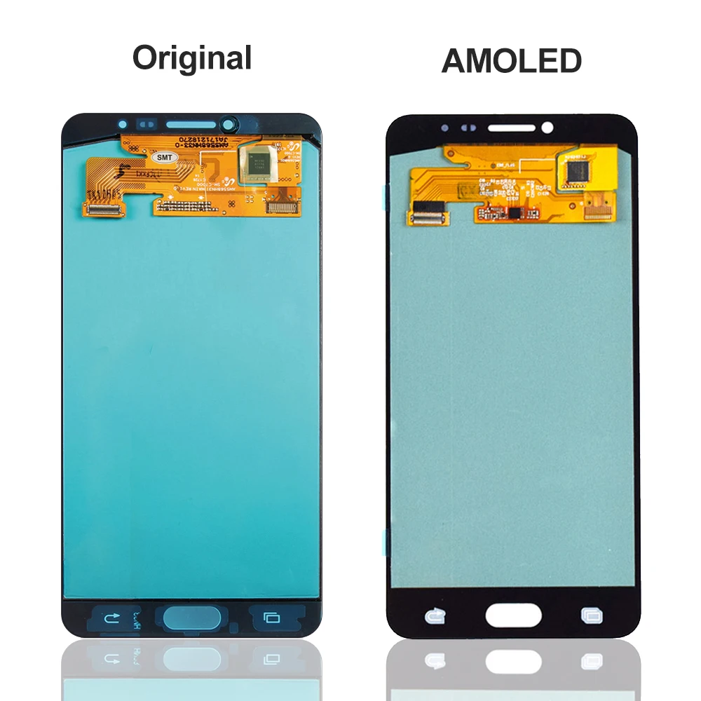 5 7 ''Супер AMOLED LCD для SAMSUNG Galaxy C7 дисплей C7000 сенсорный экран дигитайзер Замена