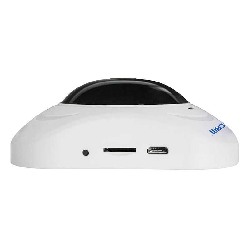 

ESCAM Q8 Surveillance Camera 360 Degree Panoramic View 960P 1.P Indoor Security Built-in Microphone WiFi Camera White