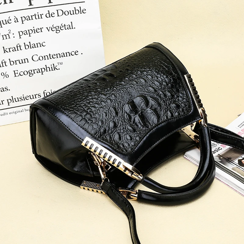 Gykaeo New Luxury Handbags Women Bags Designer Fashion Crocodile Pattern Shoulder Bag Ladies Party Messenger Bags Bolsa Feminina