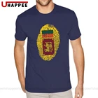 Милая футболка с принтом флага Шри-Ланки для мужчин, изготовленная на заказ футболка с короткими рукавами и круглым вырезом из 100 хлопка