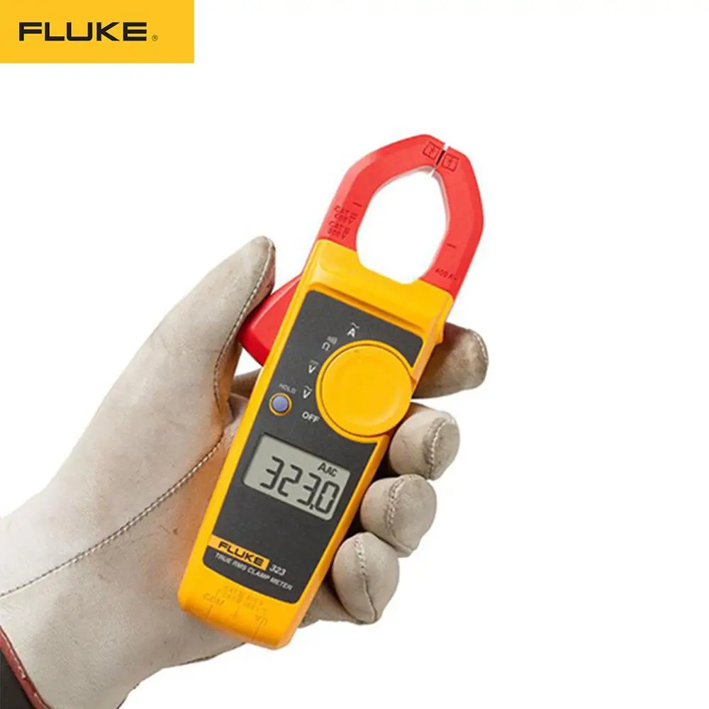 Fluke 323 True RMS клещи переменного тока и Напряжение тестер противодейственный мультиметр